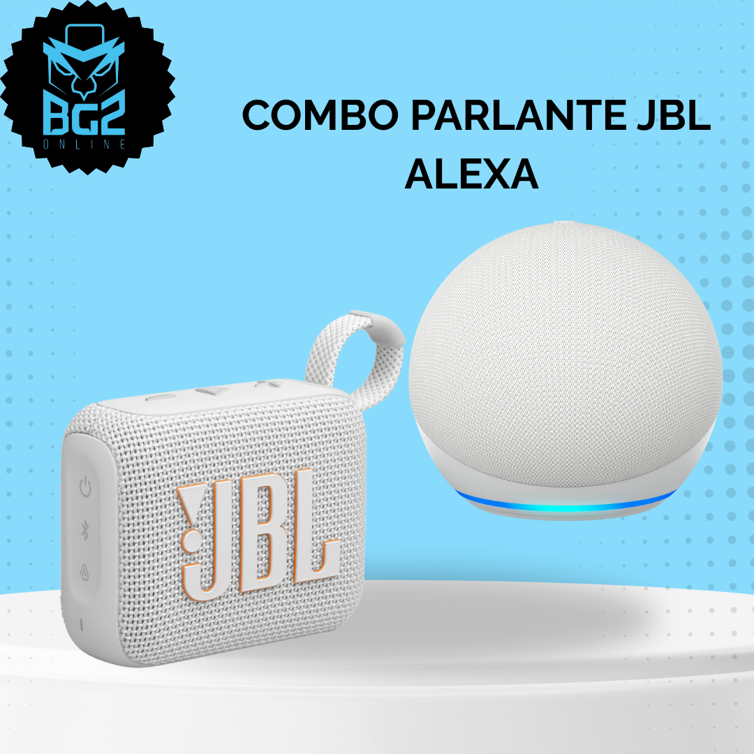 COMBO PARLANTE JBL GO4 -ALEXA